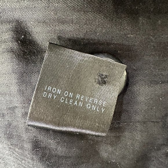 All Saints Obia Coat Size 6 Black Peplum Double Breasted Wool-Blend Gwen RARE - Picture 9 of 13